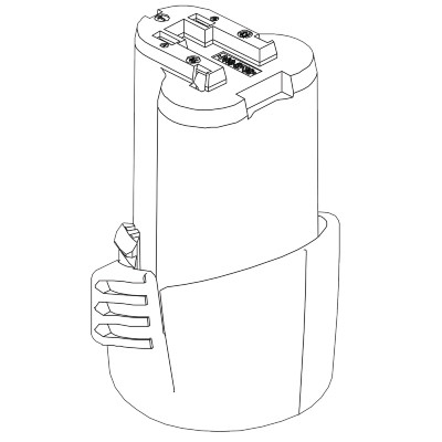 Аккумулятор Li-Ion (10.8 В) для шуруповерта DWT ABS-10.8 Cli оригинал 169148