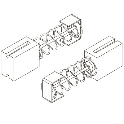 Угольные (графитные) щетки для перфоратора DWT BH14-32 оригинал 169146