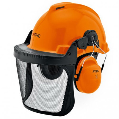 Защитный шлем с сеткой и наушниками Stihl Special оригинал 00008842401