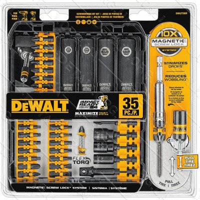 Набор бит для отверток 35 шт DEWALT Impact Ready DWA2T35IR оригинал