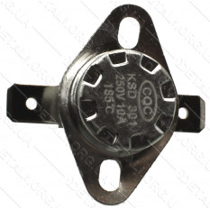 Термореле KSD 301 (185 * C 10A, 250V) з кнопкою для прасок та обігрівачів
