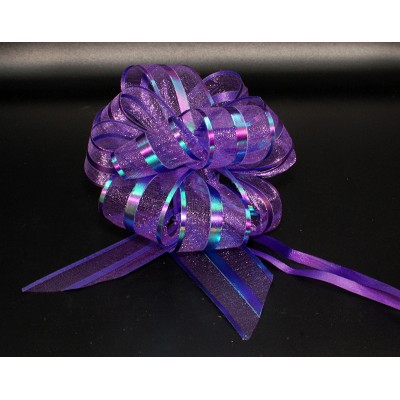 Бант для упаковки подарков фиолетовый