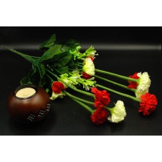 Искусственные цветы букет «Гвоздики»