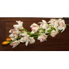 Искусственные цветы лилия бело - розовая