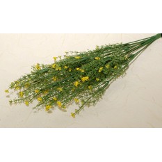 Искусственные цветы мелкие желтые на ветке
