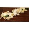 Искусственные цветы орхидея белая на ветке 