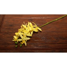 Искусственные цветы орхидея мелкая желтая