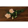 Искусственные цветы роза кремовая на ветке 3шт.