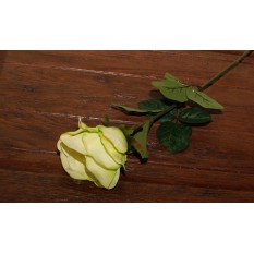 Искусственные цветы роза салатовая крупная