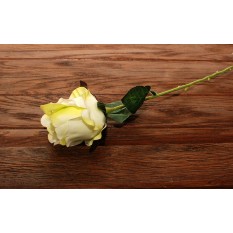 Искусственные цветы роза салатовая на ветке