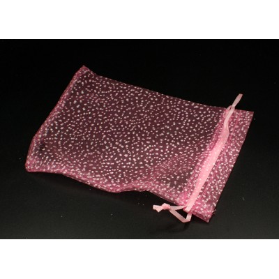 Мешок упаковочный розовый прозрачный маленький