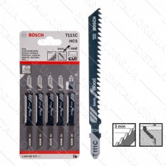 Пилка Bosch T111C 5шт по дереву 2608630033