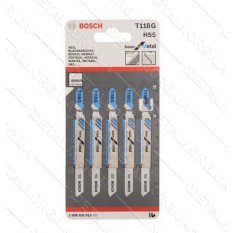 Пилка Bosch T118G 5шт по металу 2608631012