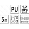 Шланг пневматичний спіраль поліуретан YATO бистроз'ем d 6.5 / 10 мм d12 Bar L 5 м