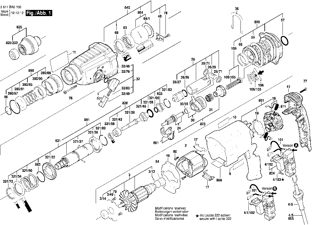 Bosch gbh 2 26 dre схема